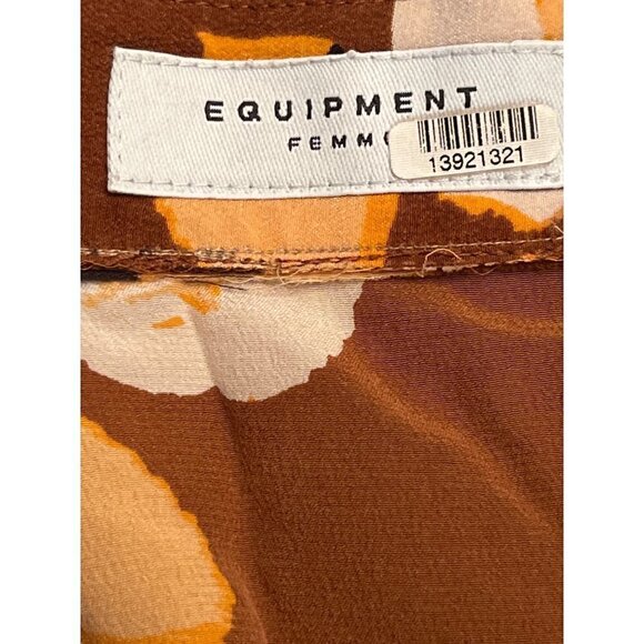 Equipment Lorainna Dress in Tortoise Shell Multi Small Womens Silk Mini - Picture 12 of 15